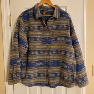 Bit & Bridle Women's Wool Blend Snap Button Fleece Western Equestrian Jacket XL